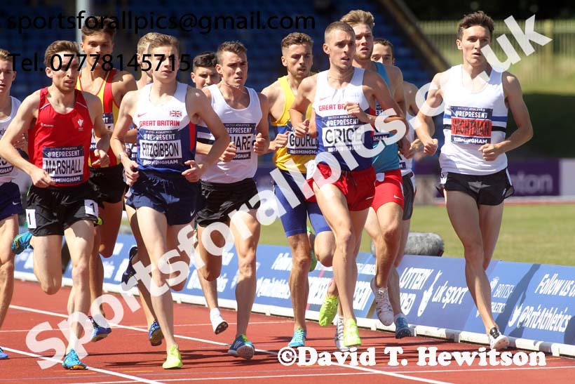 Mens 1500 metres, British World Championship Team Trials, Alexander Stadium, Birmingham